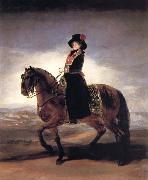 Francisco Goya Maria Luisa on Horseback Spain oil painting artist